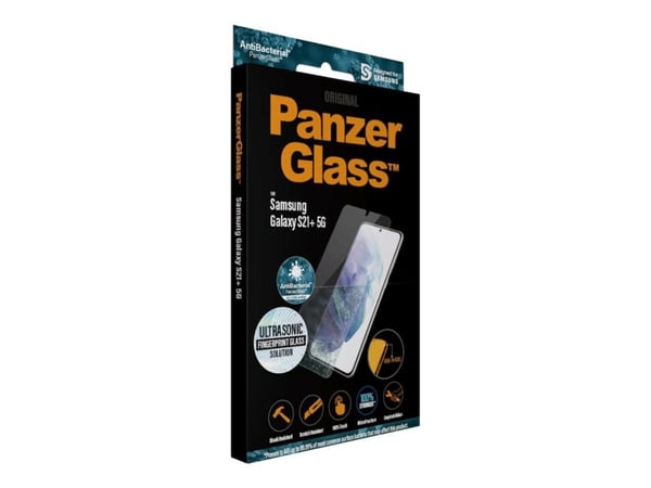 PanzerGlass PRO7270, Samsung, Samsung - Galaxy S21+ 5G, Asennus kuivana, Naarmuuntumisenkestävä, Iskunkestävä, Antibakteerinen, Läpinäkyvä, 1 kpl