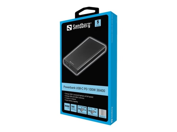 Sandberg Powerbank USB-C PD 100W 38400 mah