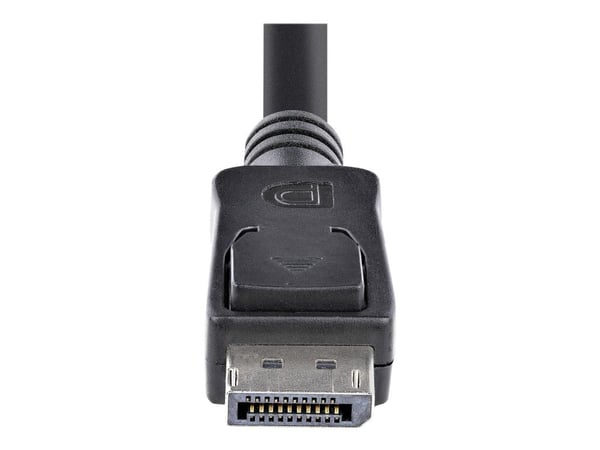 StarTech 1m DisplayPort 1.2 Cable with Latches M/M DisplayPort 4k - DisplayPort-kabel - DisplayPort (hann) til DisplayPort (hann) - 1 m - låst - svart