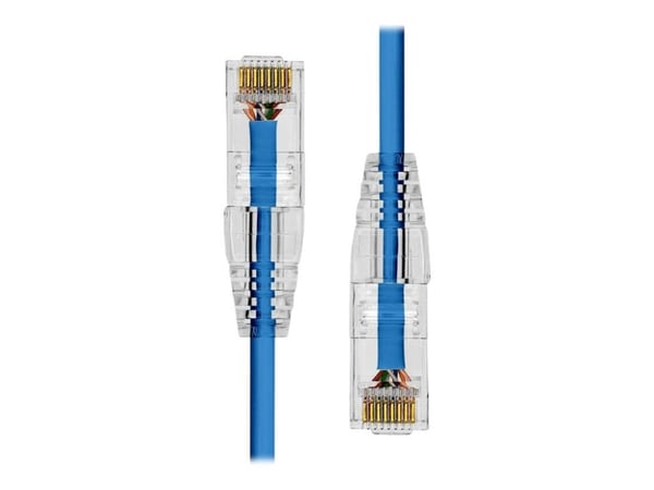 ProXtend - Nettverkskabel - RJ-45 (hann) til RJ-45 (hann) - 5 m - 3.6 mm - UTP - CAT 6a - halogenfri, uten hindringer, flertrådet - blå