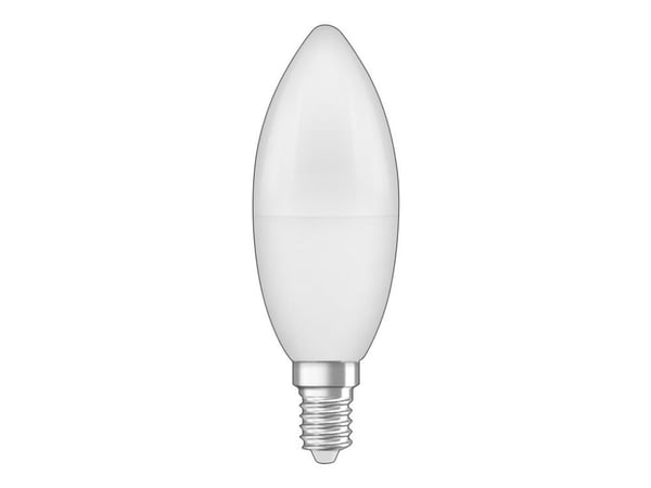 OSRAM STAR CLASSIC B - LED-lyspære - form: B39 - mattslipt finish - E14 - 7.5 W (ekvivalent 60 W) - klasse F - varmt hvitt lys - 2700 K
