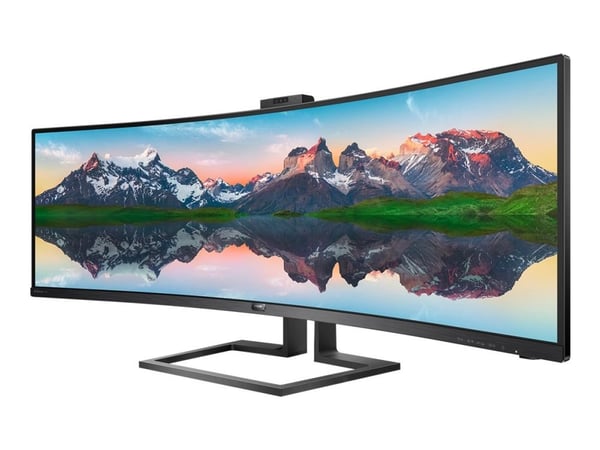 Philips P Line 32:9 SuperWide, kaareva LCD-näyttö 499P9H/00, 124 cm (48.8"), 5120 x 1440 pikseliä, UltraWide Dual Quad HD, LCD, 5 ms, Musta