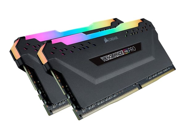CORSAIR Vengeance RGB PRO - TUF Gaming Edition - DDR4 - sett - 16 GB: 2 x 8 GB - DIMM 288-pin - 3200 MHz / PC4-25600 - CL16 - 1.35 V - ikke-bufret ...