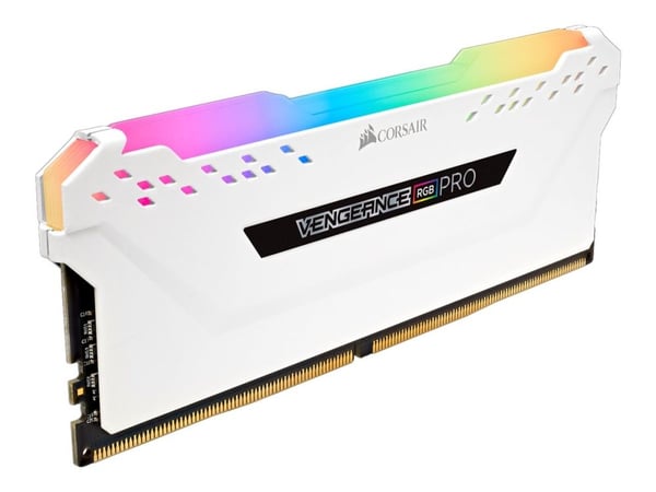 CORSAIR Vengeance RGB PRO - DDR4 - sett - 32 GB: 2 x 16 GB - DIMM 288-pin - 3200 MHz / PC4-25600 - CL16 - 1.35 V - ikke-bufret - ikke-ECC - hvit