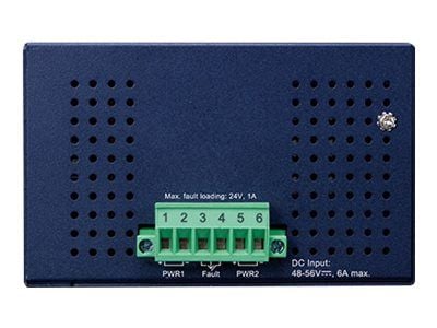 PLANET IGS-1020PTF - Switch - ikke-styrt - 8 x 10/100/1000 (PoE+) + 2 x Gigabit SFP - DIN-skinnemonterbar, veggmonterbar - PoE+ (240 W) - DC-strøm