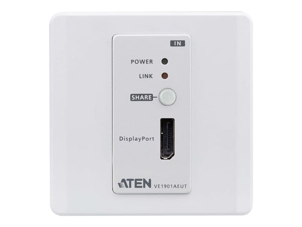 ATEN VE1901AEUT - Video/lyd/seriell-forlenger - sender - RS-232, DisplayPort, HDBaseT Lite - opp til 70 m