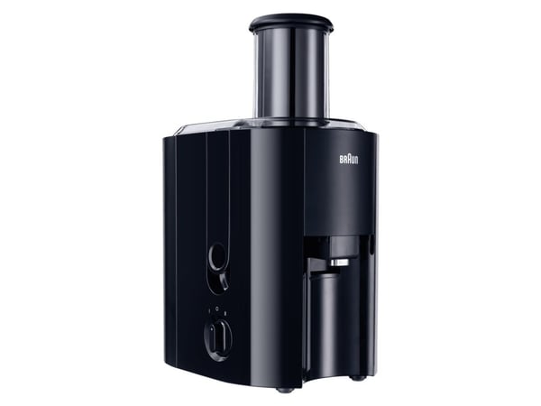 Braun J300, Juicesentrifuge, Sort, Trinn, 2 l, 7,5 cm, 1250 ml