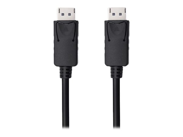 Qoltec - DisplayPort-kabel - DisplayPort (hann) til DisplayPort (hann) - DisplayPort 1.2 - 1.5 m - 1080p-støtte, 5K 30Hz støtte - svart