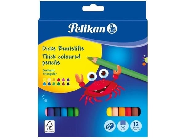 Pelikan 700160, Monivärinen, 12 kpl