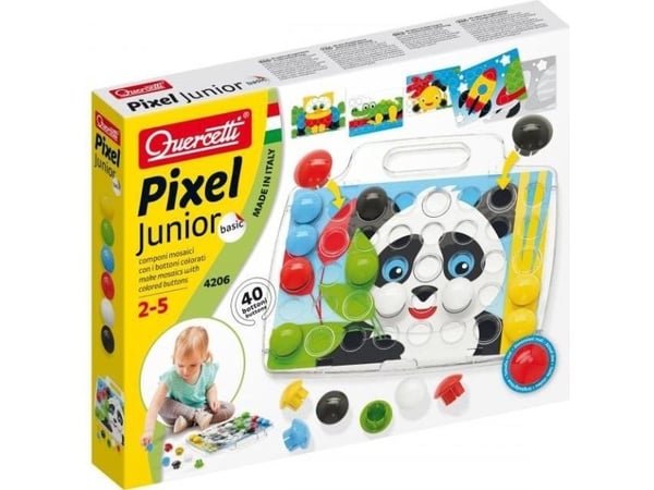 Quercetti Pixel Junior Basic mosaikk 40 deler (591516)