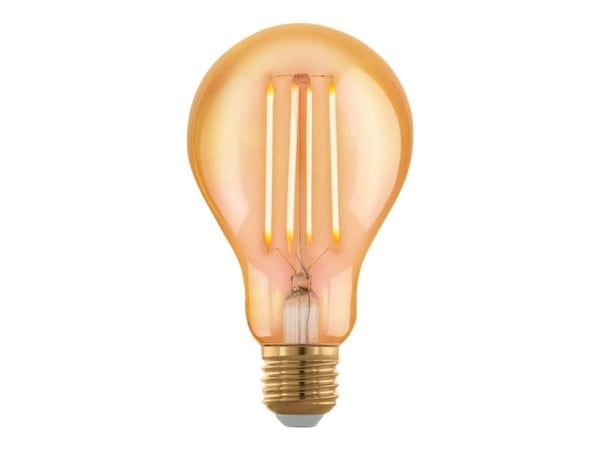 Eglo - Filament LED - form: A75 - E27 - 4 W - varmt hvitt lys - ravgul