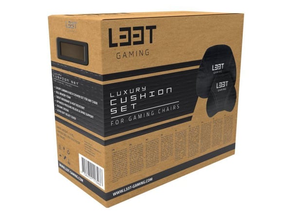 L33T Luxury - Cushion set - svart
