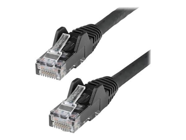 Startech 15m LSZH CAT6 Ethernet Cable, 10 Gigabit Snagless RJ45 100W PoE Network Patch Cord with Strain Relief, CAT 6 10GbE UTP, Black, Individuall...