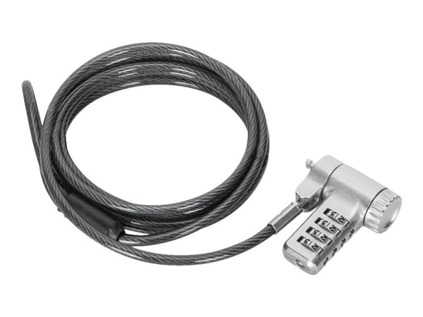 Targus DEFCON - Lås för säkerhetskabel - silver - 2 m