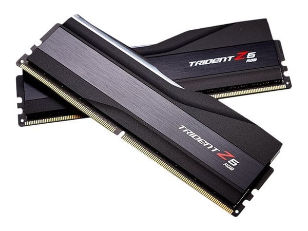 G.Skill Trident Z5 RGB - DDR5 - sett - 32 GB: 2 x 16 GB - DIMM 288-pin - 6000 MT/s / PC5-48000 - CL36 - 1.35 V - ikke-bufret - ikke-ECC - matt svart