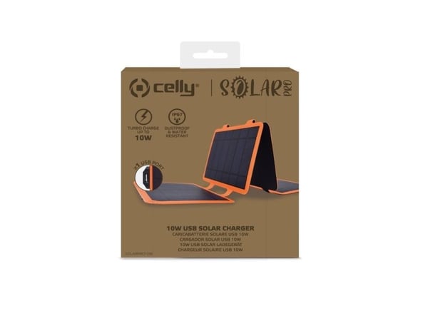 Bærbar solcellelader 10W IP67