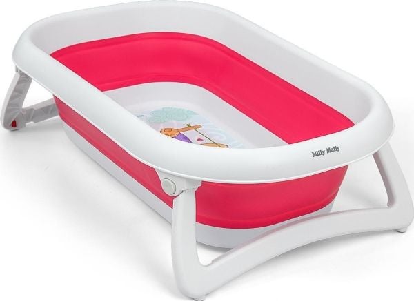 Milly Mally sammenleggbart badekar Aqua Pink