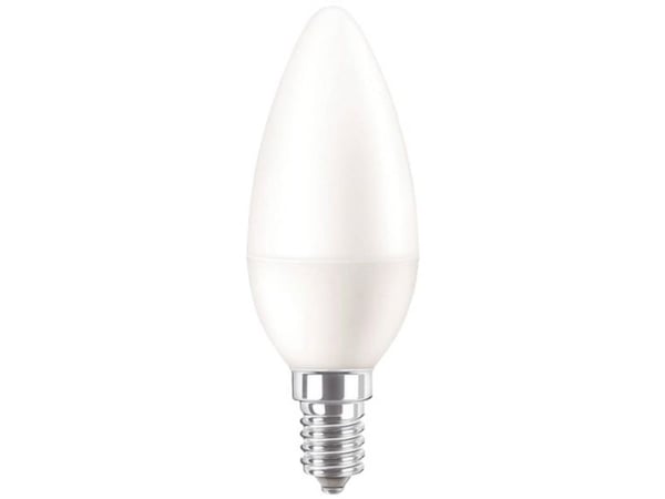 Philips CorePro LEDcandle - LED-lyspære - form: B35 - mattslipt finish - E14 - 4 W (ekvivalent 25 W) - klasse A+ - varmt hvitt lys - 2700 K