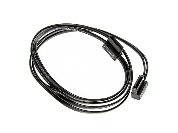 SilverStone CP11 - SATA-kabel - Serial ATA 150/300/600 - SATA (hunn) til SATA (hunn) - 50 cm - 90° kontakt - svart