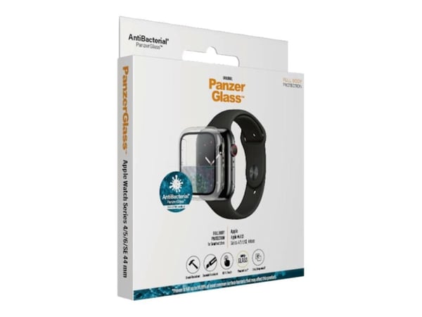 PanzerGlass - Skjermbeskyttelse for smart armbåndsur - helhus - glass - rammefarge svart - for Apple Watch Hermès Series 9, SE 3, Series 10, Series...