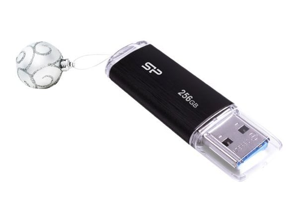 SILICON POWER Blaze B02 - USB-flashstasjon - 256 GB - USB 3.2 Gen 1 - svart
