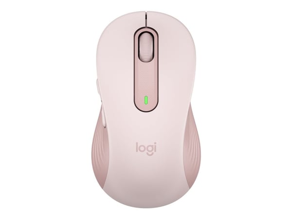 Logitech Signature M650 L - Mus - stor størrelse - optisk - 5 knapper - trådløs - 2.4 GHz, Bluetooth - Logitech Logi Bolt USB-mottaker - rosa