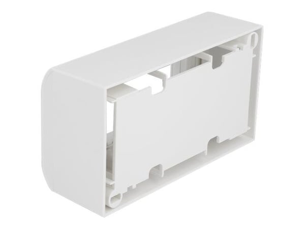 Delock - Easy 45 - flatemontert boks - 4 modules - hvit, RAL 9003