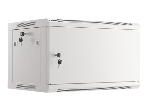 Lanberg WF01-6406-00S - Rack skap - veggmonterbar - grå, RAL 7035 - 6U - 19"