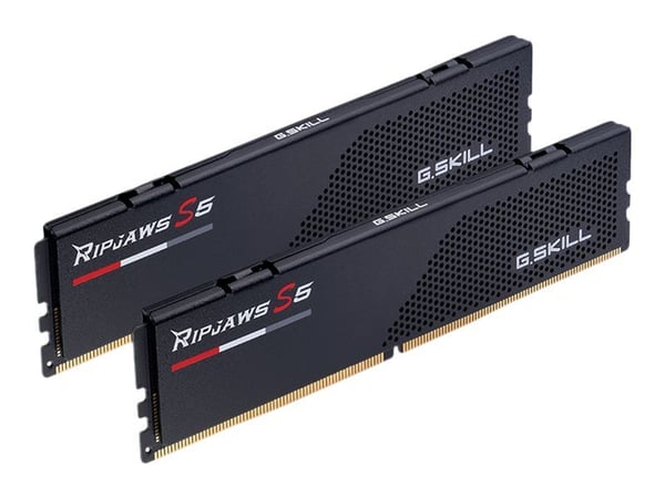 G.Skill Ripjaws S5 - DDR5 - sett - 32 GB: 2 x 16 GB - DIMM 288-pin - 5600 MT/s / PC5-44800 - CL40 - 1.2 V - ikke-bufret - ikke-ECC - matt svart
