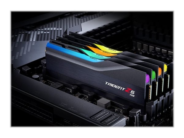 G.Skill Trident Z5 RGB - DDR5 - sett - 32 GB: 2 x 16 GB - DIMM 288-pin - 5600 MT/s / PC5-44800 - CL40 - 1.2 V - ikke-bufret - ikke-ECC - matt svart