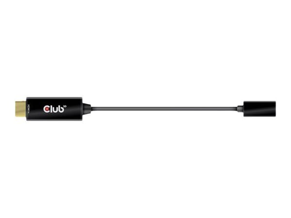 Club 3D - Adapterkabel - HDMI hann til USB-C hunn - 22 cm - aktiv, 4K 60Hz støtte