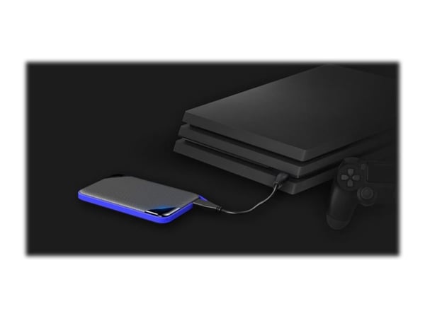 SILICON POWER A62 Game Drive - Harddisk - 2 TB - ekstern (bærbar) - USB 3.2 Gen 1 - svart, blå