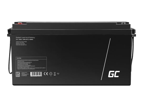 Green Cell AGM - Batteri - blysyre - 150 Ah - svart