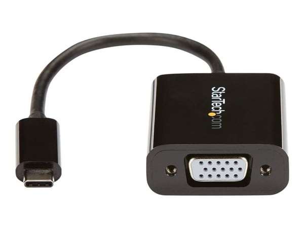 StarTech USB-C to VGA Adapter - Black - 1080p - Video Converter For Your MacBook Pro - USB C to VGA Display Dongle (CDP2VGA) - USB/VGA-adapter - US...
