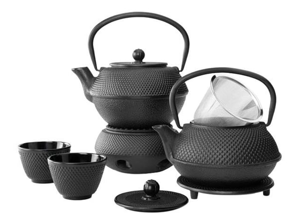 Bredemijer Theepot Jang, enkelt tekande 1200 ml sort støbejern