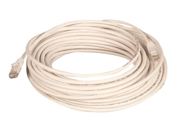Lanview - Nettverkskabel - RJ-45 (hann) til RJ-45 (hann) - 20 m - 6 mm - UTP - CAT 6 - halogenfri, formstøpt - hvit