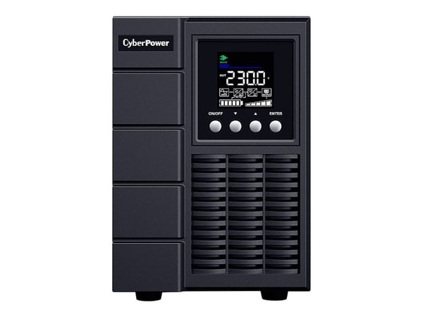 CyberPower Online S Series OLS2000EA - UPS - AC 230 V - 1800 watt - 2000 VA - enkeltfase - RS-232, USB - utgangskontakter: 4 - aktiv PFC - svart