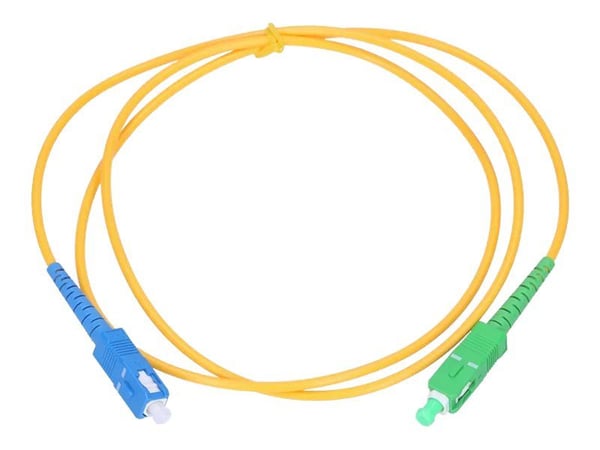 Extralink - Koblingskabel - SC/APC-enkeltmodus (hann) til SC/UPC-enkeltmodus (hann) - 10 m - 3 mm - fiberoptisk - simpleks