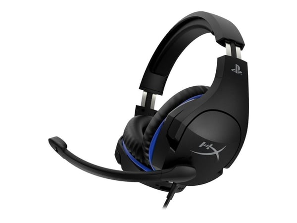 HyperX Cloud Stinger - Gaming - hodesett - full størrelse - kablet - 3,5 mm jakk - svart, blå - for Sony PlayStation 4, Sony PlayStation 5