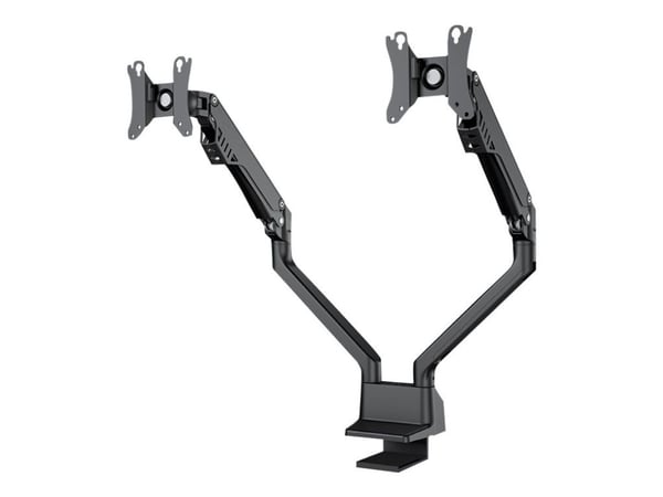 Neomounts FPMA-D750DWHITE2 - Monteringssett (skrivebordsmontering) - full bevegelse - for 2 LCD-skjermer - hvit - skjermstørrelse: 10"-32" - klemme...