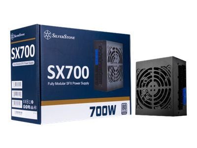 SilverStone SST-SX700-PT - Strømforsyning (sisäinen) - ATX12V 2.4/ SFX12V - 80 PLUS Platinum - AC 90-264 V - 700 Watt - aktiv PFC