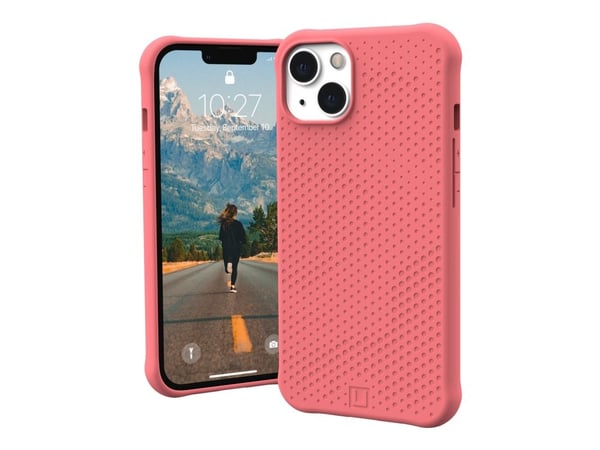 [U] Protective Case for iPhone 13 5G [6.1-inch] - Dot Clay - Baksidesskydd för mobiltelefon - MagSafe-kompatibilitet - flytande silikon - lera - fö...