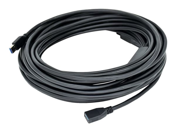 Kramer CA-USB3/AAE Series CA-USB3/AAE-25 - USB-forlengelseskabel - USB-type A (hunn) til USB-type A (hann) - USB 3.0 - 7.6 m - aktiv - svart
