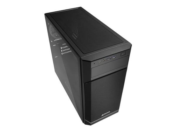 Sharkoon V1000 RGB - microATX - sidepanel med vindu (herdet glass) - ingen strømforsyning - USB/lyd