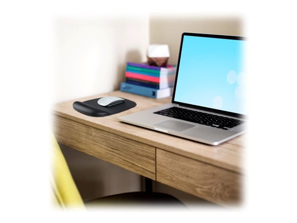 StarTech Mouse Pad with Hand rest, 6.7x7.1x 0.8 in (17x18x2cm), Ergonomic Mouse Pad with Wrist Support, Desk Wrist Pad w/ Non-Slip PU Base for Offi...
