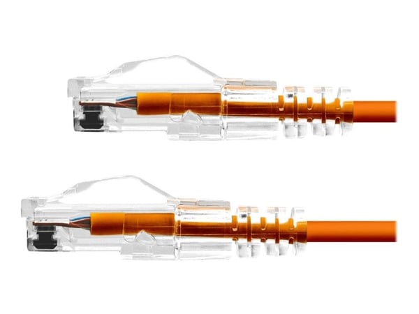 ProXtend Ultra Slim - Koblingskabel - RJ-45 (hann) til RJ-45 (hann) - 3 m - 3.6 mm - UTP - CAT 6 - halogenfri, formstøpt, uten hindringer - oransje