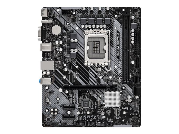 ASRock H610M-HDV/M.2 - Hovedkort - micro ATX - LGA1700-sokkel - H610 Chipset - USB 3.2 Gen 1 - Gigabit LAN - innbygd grafikk (CPU kreves) - HD-lyd ...