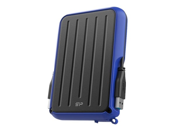 SILICON POWER Armor A66 - Harddisk - 4 TB - ekstern (bærbar) - 2.5" - USB 3.2 Gen 1 - blå