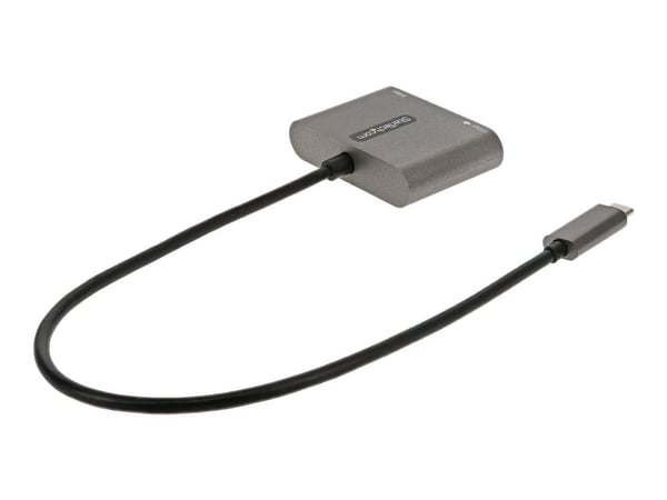 StarTech.com USB C moniporttisovitin, USB-C HDMI 4K-videoon, 100W Power Delivery Passthrough -lataus, 2-porttinen USB 3.0 -keskitin 5Gbps (1xType-C...