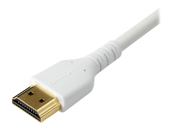 Startech - Premium High Speed - HDMI-kabel med Ethernet - HDMI hann til HDMI hann - 2 m - hvit - for P/N: TB3DKM2HDL